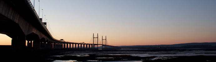 Severn Bridge at Sunset